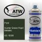 Preview: Ford, Hunter Green Pearl Metallic, 43 / 6338: 400ml Sprühdose, von ATW Autoteile West.